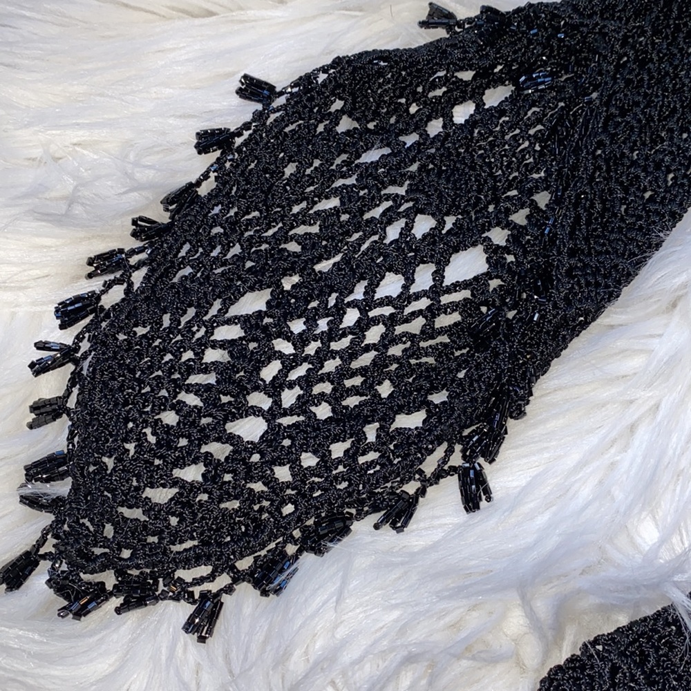 🫧[ The Limited ] Handknit Beaded Blouse - Picture 3 of 9